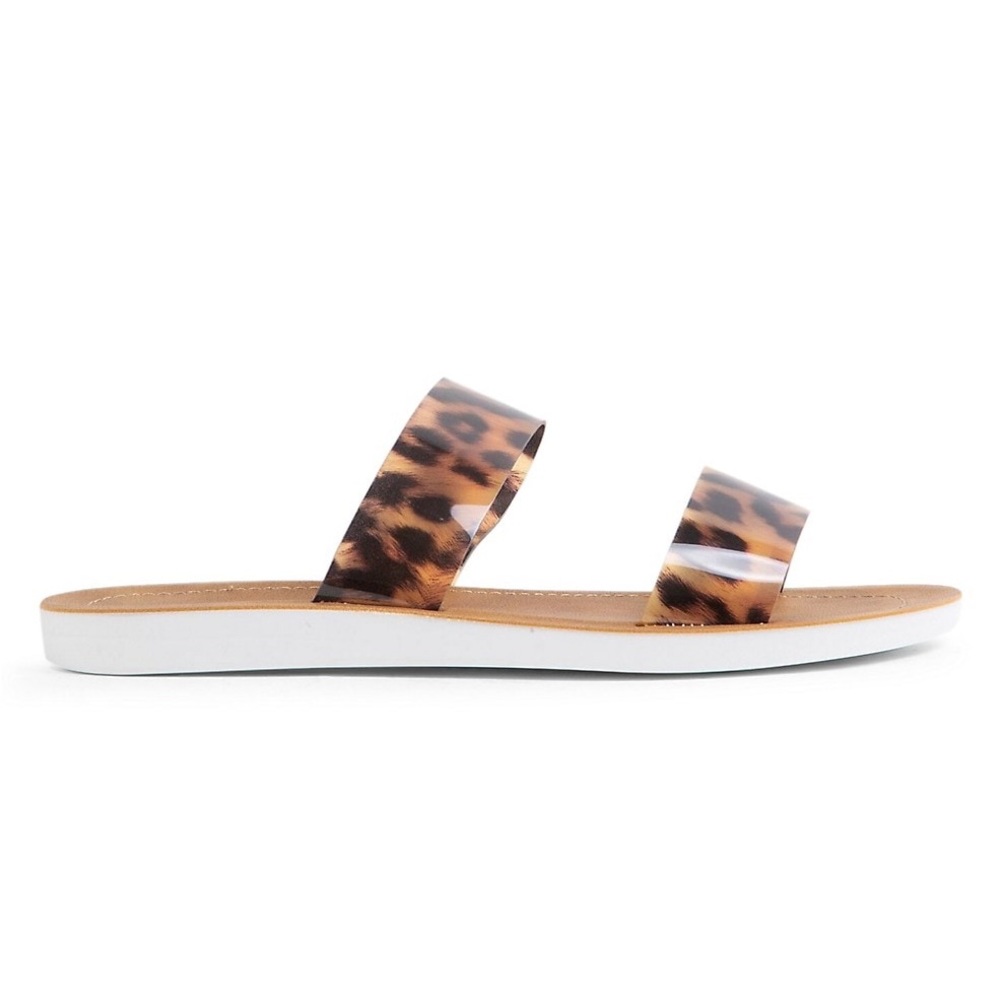 NWT Steve Madden Leopard Jelly Sandals size 6.5